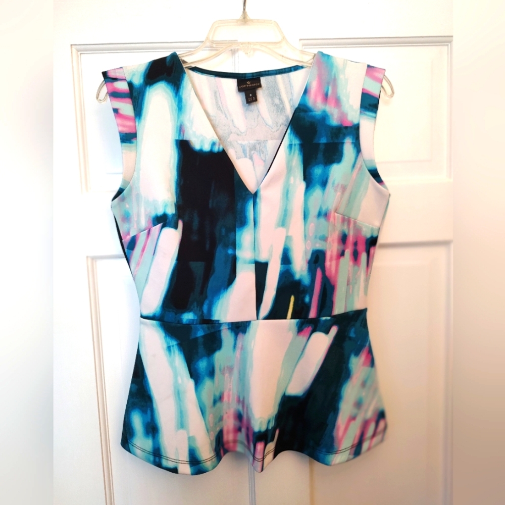 Abstract Sleeveless Top